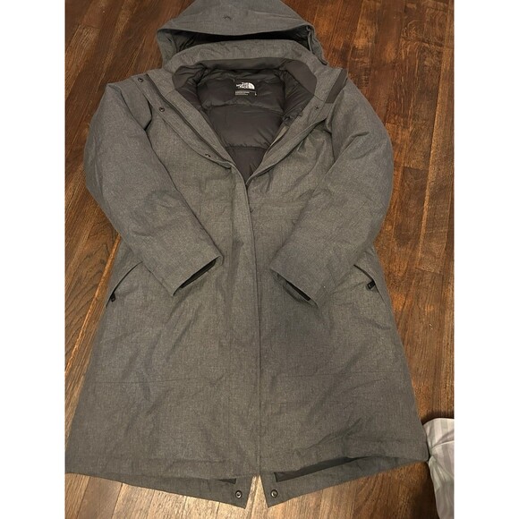 The North Face Artic Parka Womens Size Large Down   Jacket Coat Gray - Picture 1 of 9